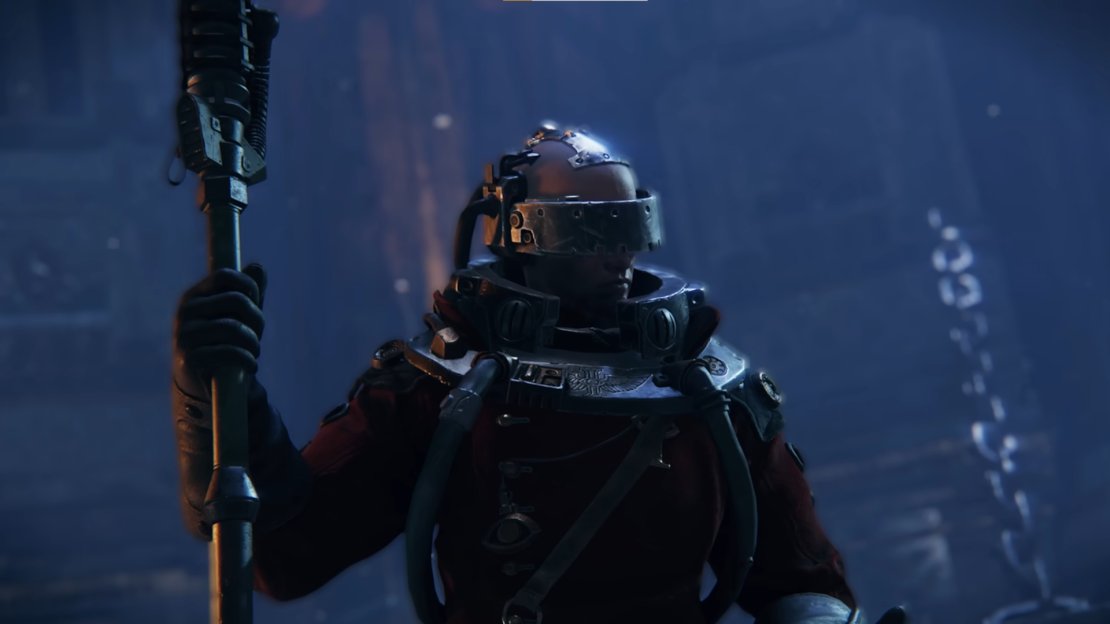 Here is a closer look at the Pyker’s Force Staff in Darktide. Image via Fatshark.