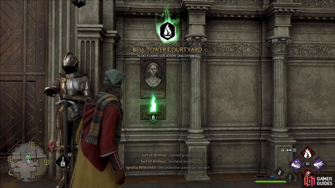 Bell Tower Courtyard Floo Flame.