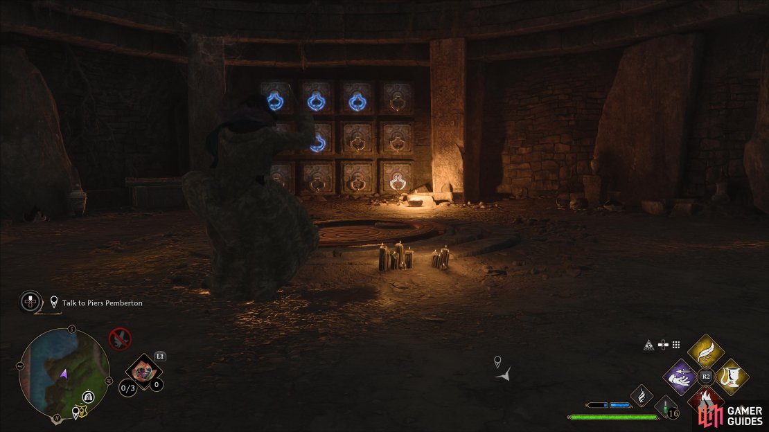 Accio levers puzzle in Cragcroftshire.