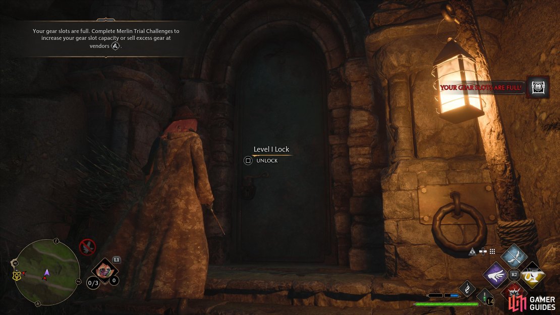 Level I locked treasure vault at Poidsear Coast.
