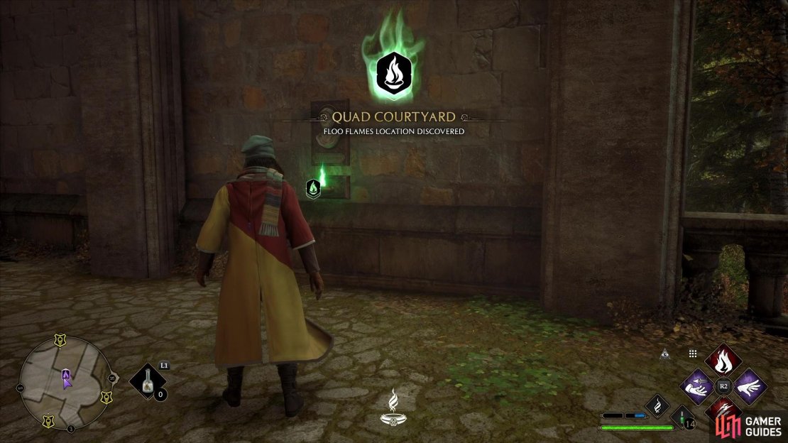 The Quad Courtyard Floo Flame.
