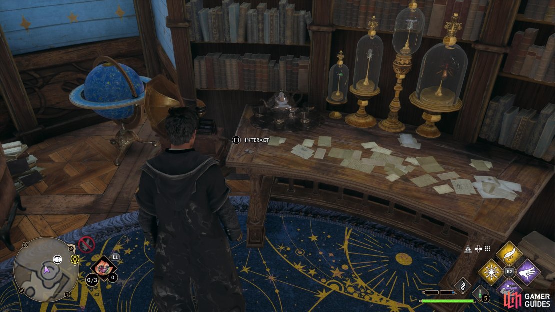 The Key Of Admittance location in the Headmaster’s Upper Study