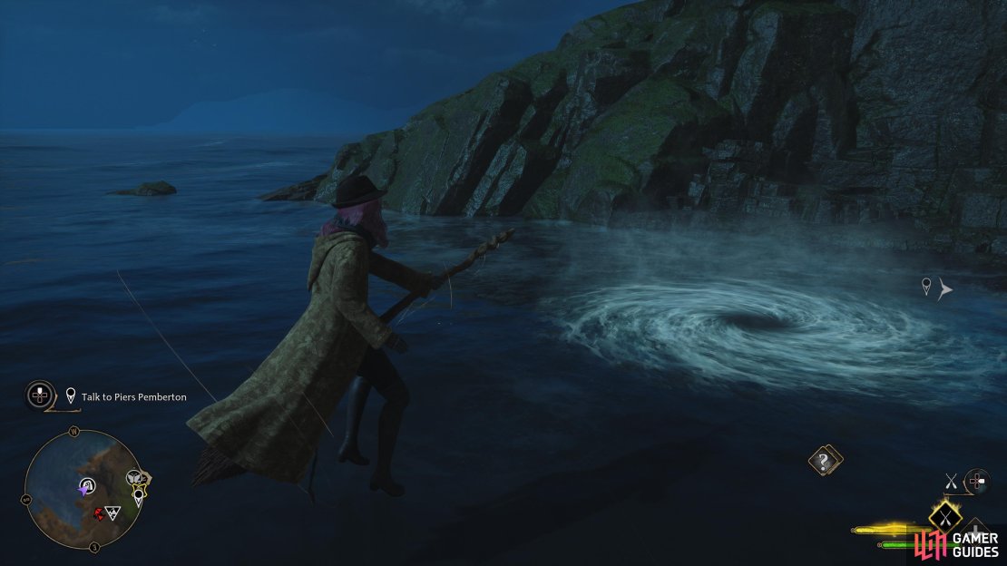 Underwater treasure vault entrance.