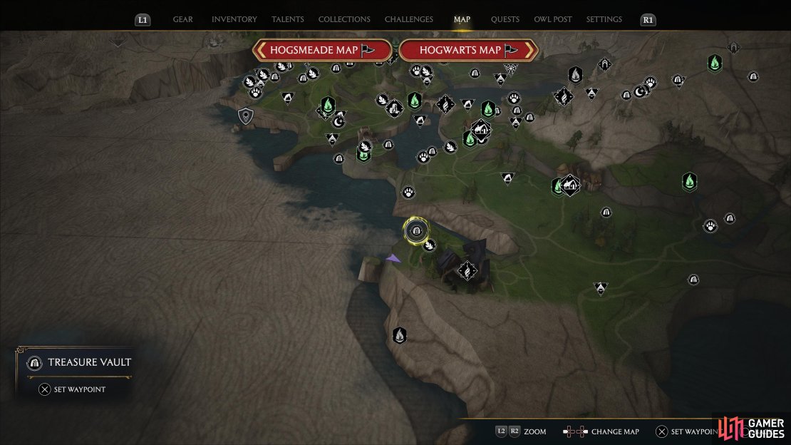 West Manor Cape treasure vault location.