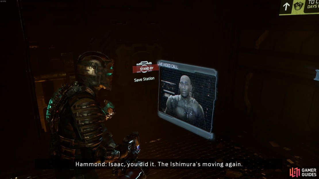 This video log triggers automatically towards the end of chapter 3.