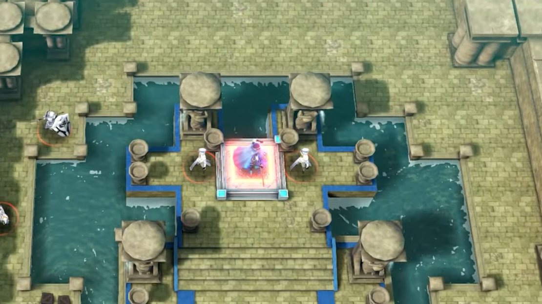 Marth inside of his sealed room in !Fire Emblem Engage’s Hero King Paralogue.
