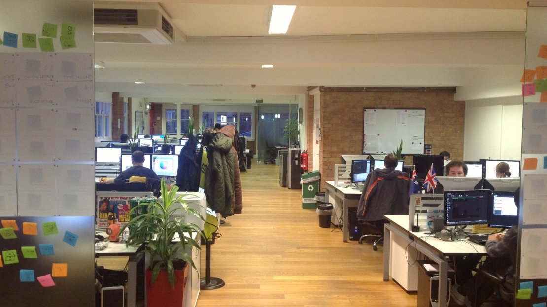 The central hive of activity that is Curve Studios in London.