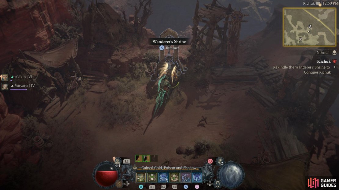 The Wanderer’s Shrine can be found northeast of the boss arena.