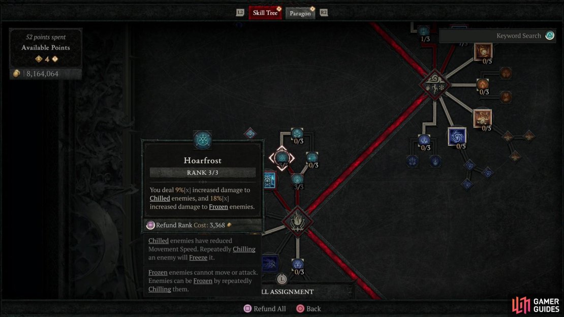 Hoarfrosts boosts your damage against chilled and frozen enemies, aligning with this build&rsquo;s goal quite nicely.