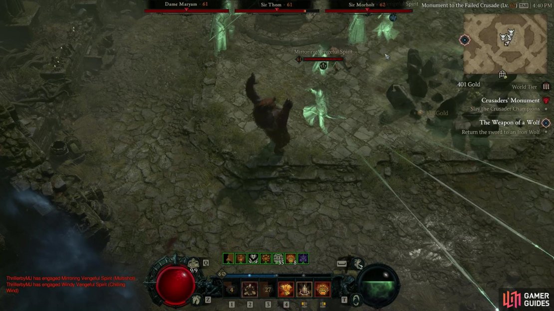 Now its time to put the Crusader’s Spirits to rest.