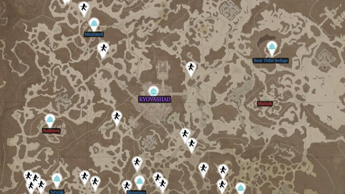 Here are some decent farm routes in Fractured Peaks to help you get your Crushed Beast Bones in Diablo 4. Map markers via the Gamer Guides Diablo 4 Interactive Map.