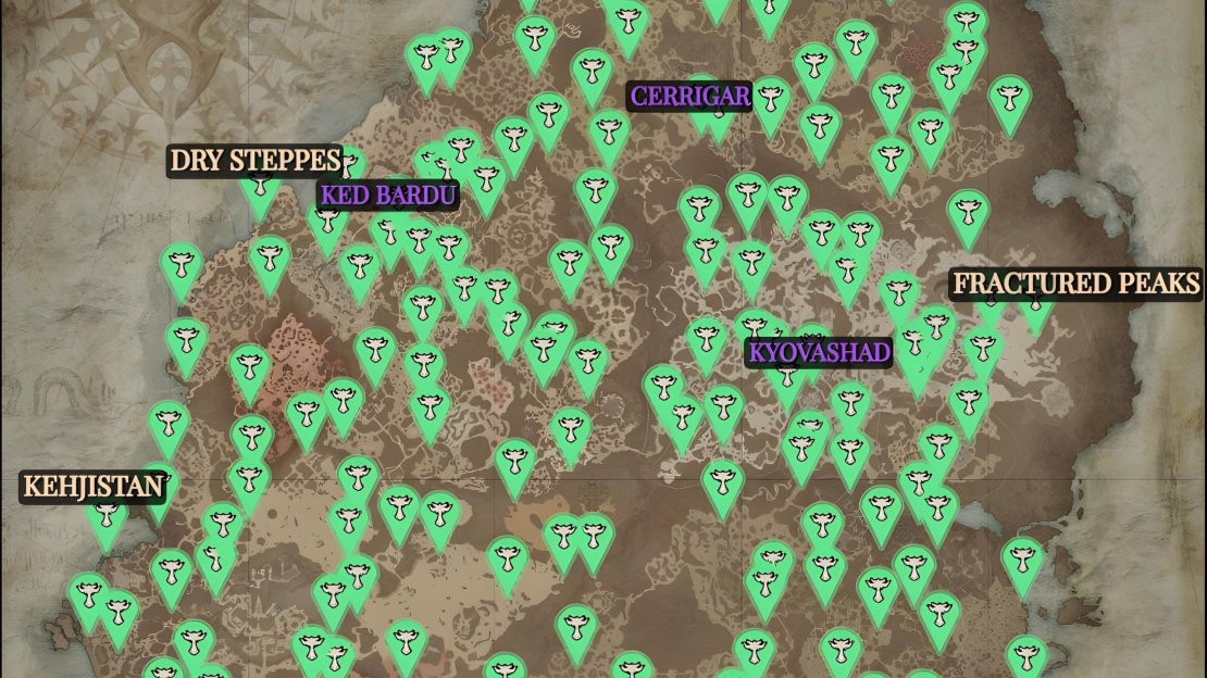 Here is a Diablo 4 Lilith Alter map, showcasing where to find all Lilith statues in Diablo 4.