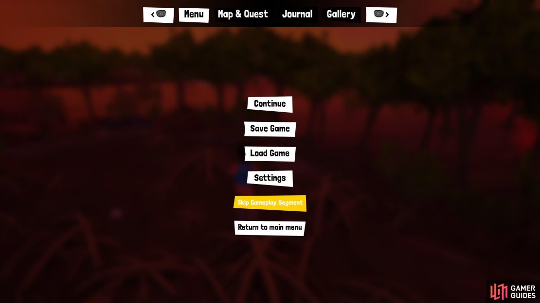 How to skip gameplay segments in Tchia.