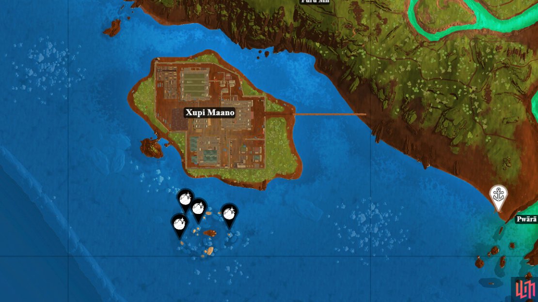 All Clam Pearls around Xupi Maano.