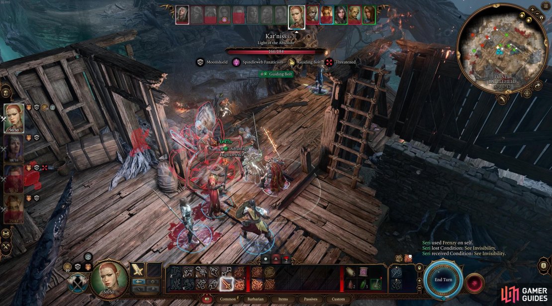 Giving your party members advantages or additional dice to their attack rolls can help deal with Kar&rsquo;niss&rsquo; high AC defense.