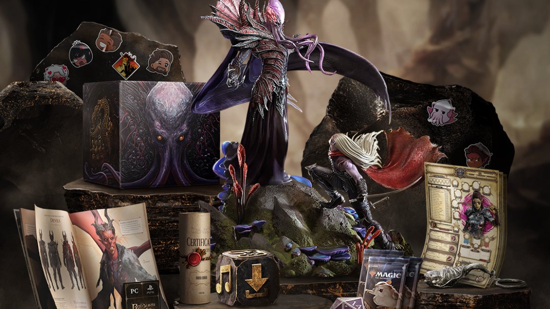 The Collectors Edition contains a veritable hoard of treasure, capped off by a Mind Flayer vs. Drow statue.