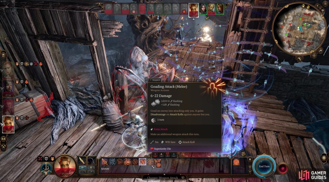 Try to keep your frontliners close to Kar&rsquo;niss, rather than focusing on ads, to help protect your squishies.