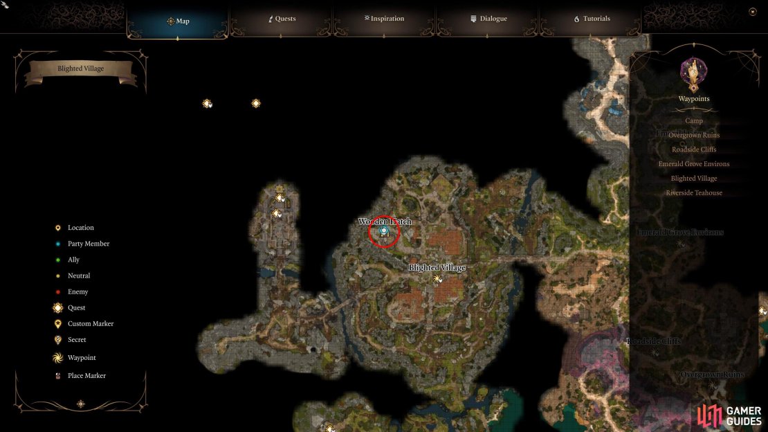 Head to this location on the map to begin the Rescue the Gnome Quest.