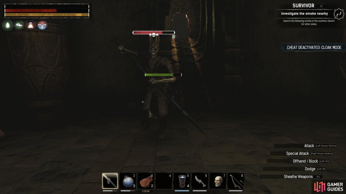 The Tortured King is an undead spear-wielding boss.