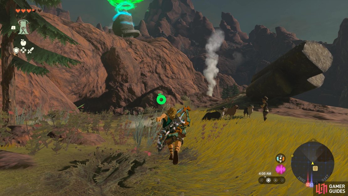 Kisinona Shrine is found just north of Foothill Stable. 