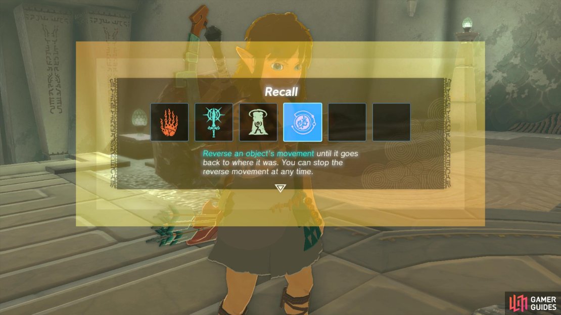 Recall can be used to reverse an object’s movement.