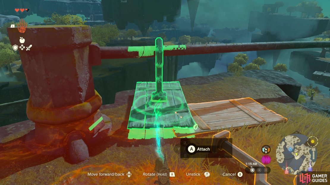 In the first shrine you’ll gain the Ultrahand ability, which you’ll need to solve various puzzles.