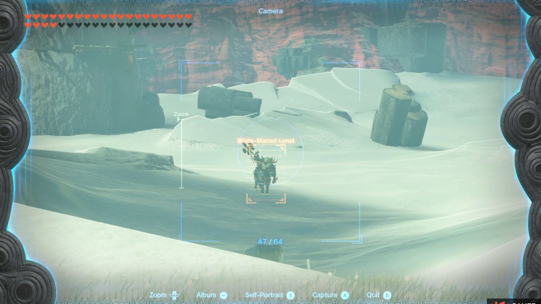 A White Maned Lynel can be found patrolling Risoka Snowfield. 