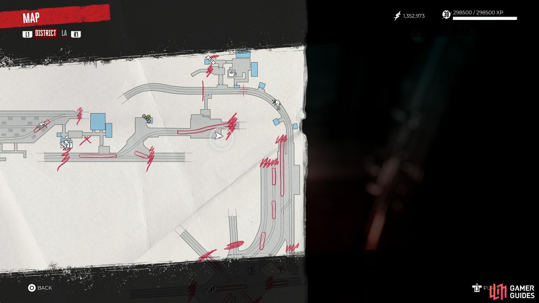 The location of the Seismic Stomp Numen Skill Card on the map.