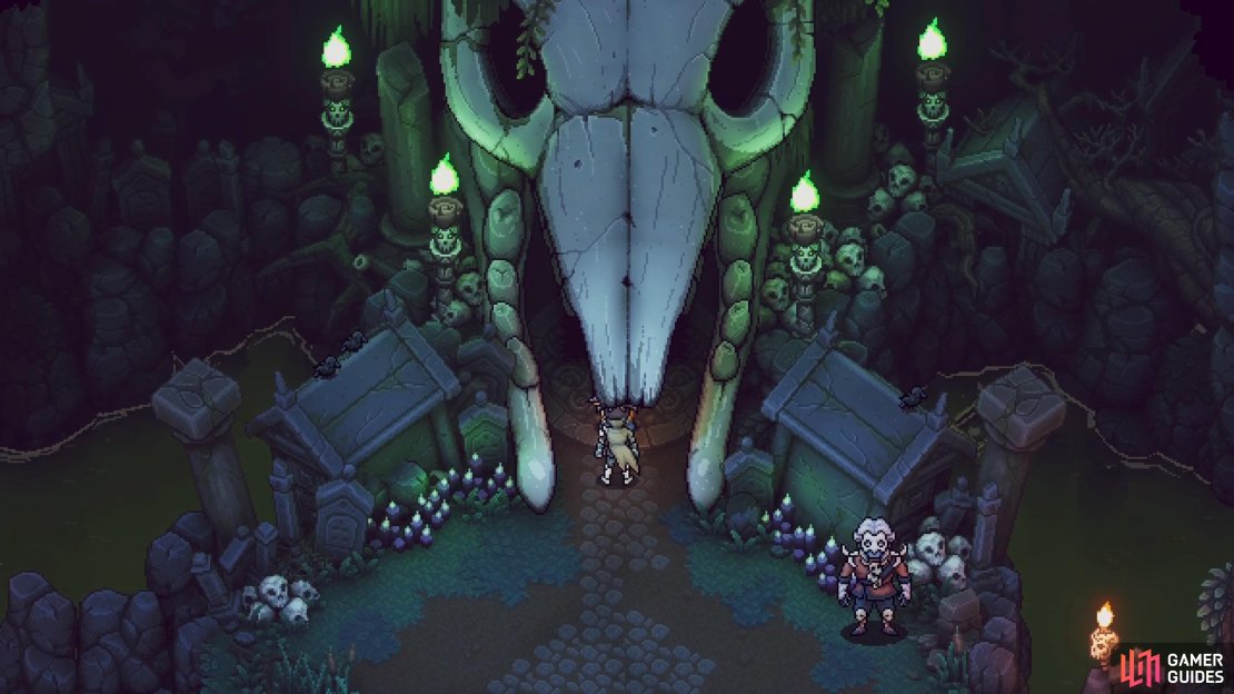 The entrance to the Necromancer’s Lair certainly feels intimidating.