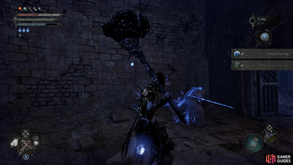 You need to activate the memory at the end of the Upper Calrath, by climbing the ladder, then going down the spiral stairs, just before the door that leads to the Skyrest. It is here you find Andreas of Ebb’s book location.