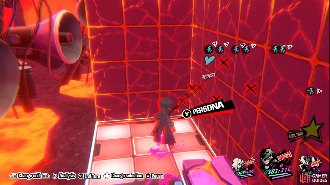 Step 1: Stand on the red lift with Joker.