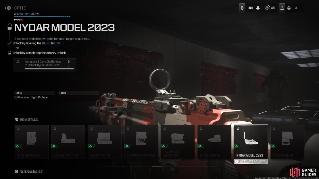 You’ll need to complete challenges in order to unlock attachments.