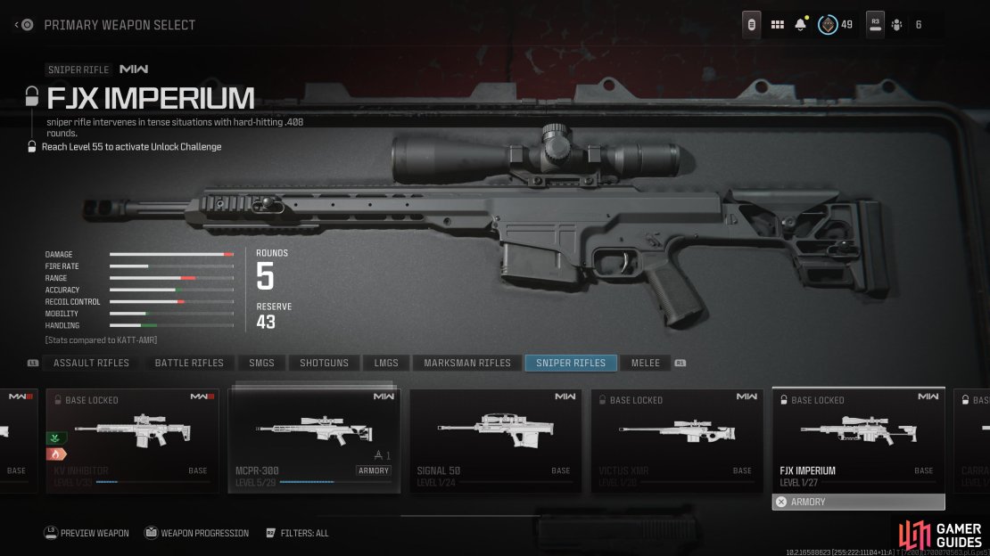 The FJX Imperium is the best Sniper Rifle.