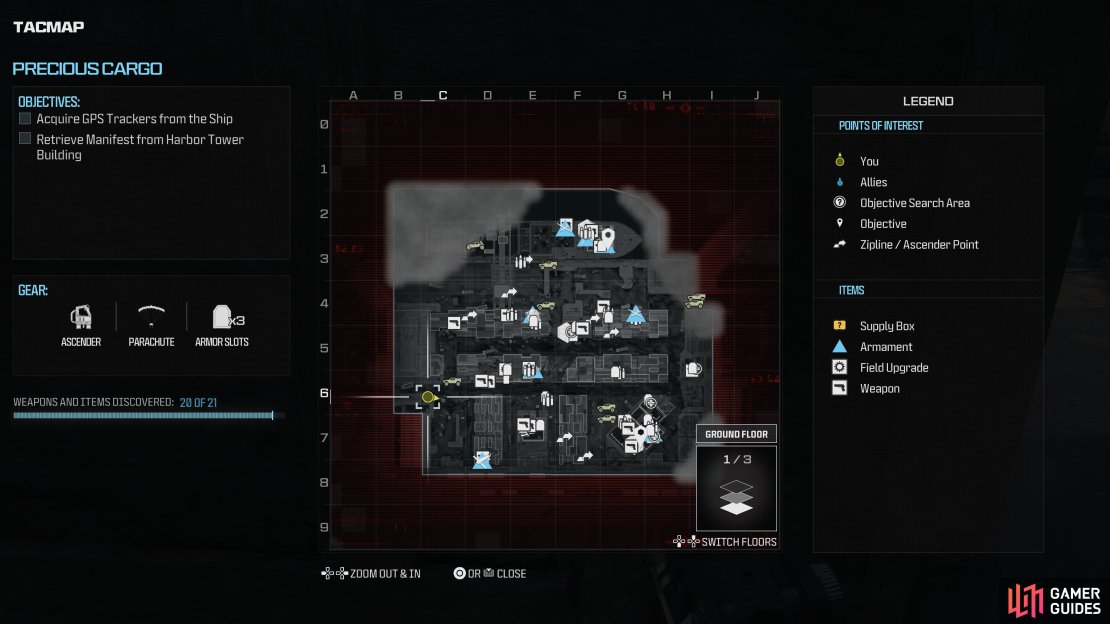 You’ll want to uncover the map fully before searching for these weapons.