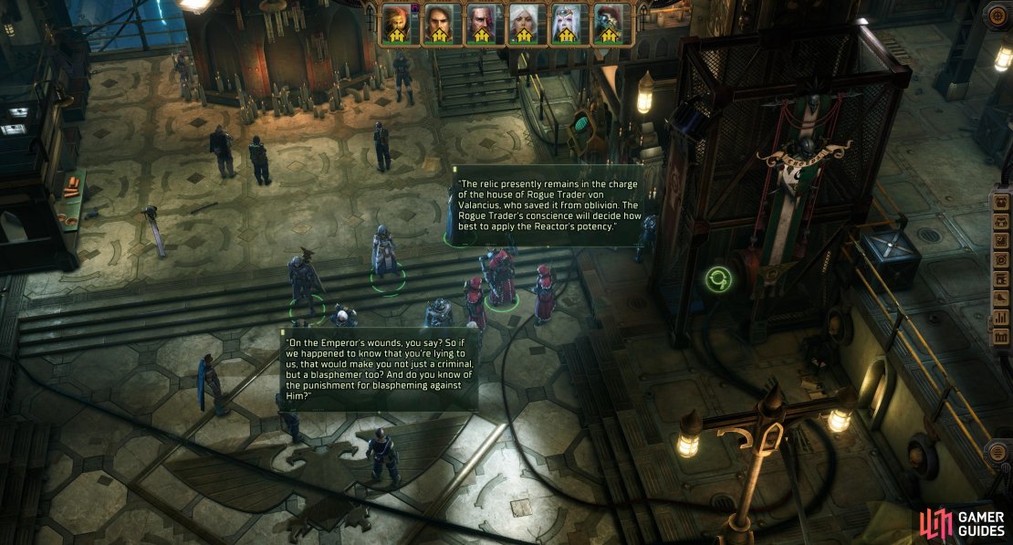 Despite how important the Miraculous Fusion Reactor supposedly is, there’s little benefit in saving it until the end of the game. Overhearing some Tech-Priests talk about it is the best you’ll get until the epilogue.