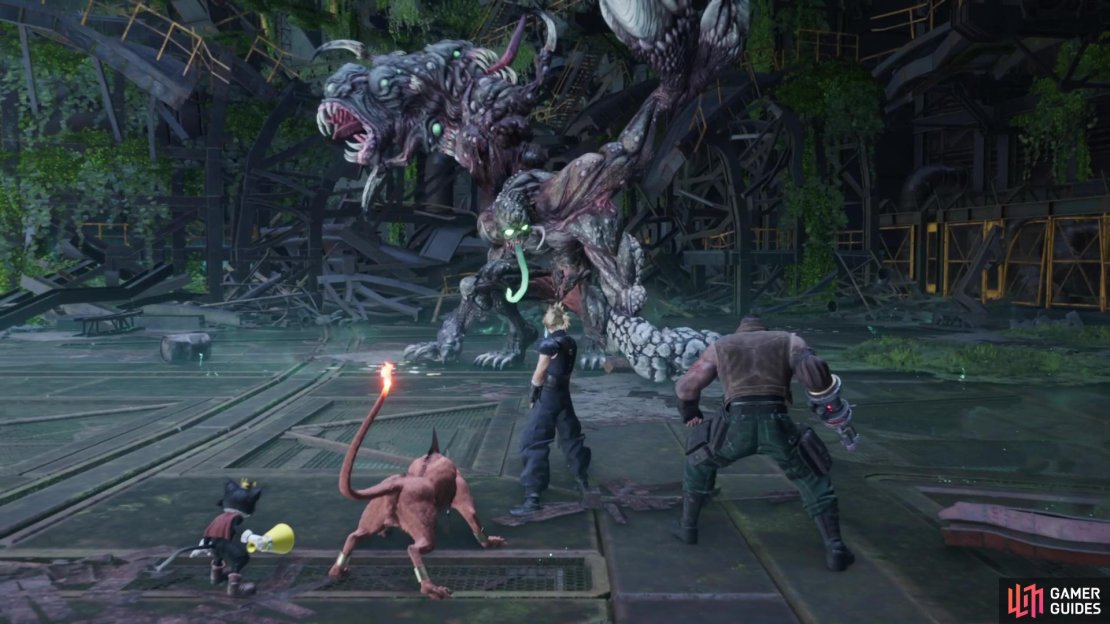 Cloud and company will face off with Specimen H1024 at the Gongaga Reactor.