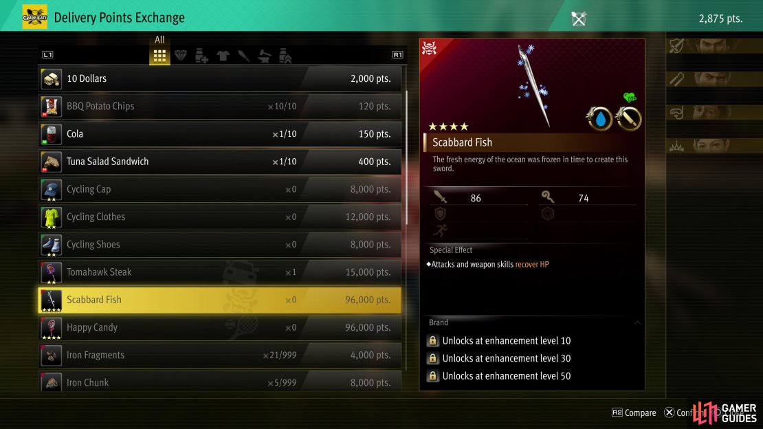 Complete the Crazy Delivery minigame to earn points, which you can trade for various weapons and armor.
