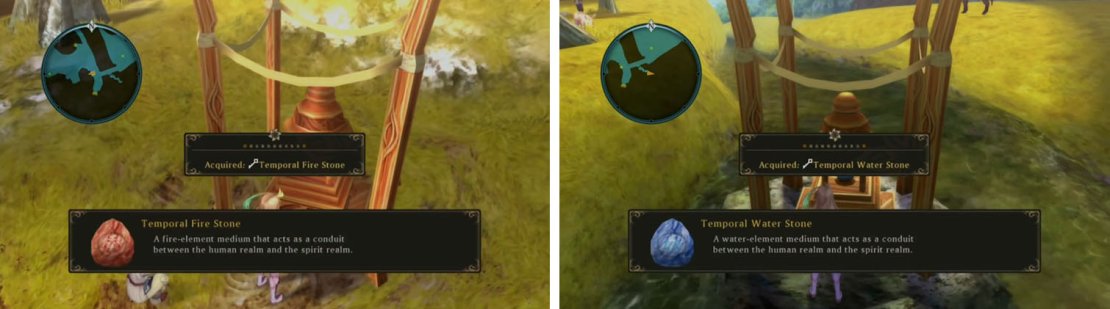 Collect the Temportal Stones around Nia Khera.