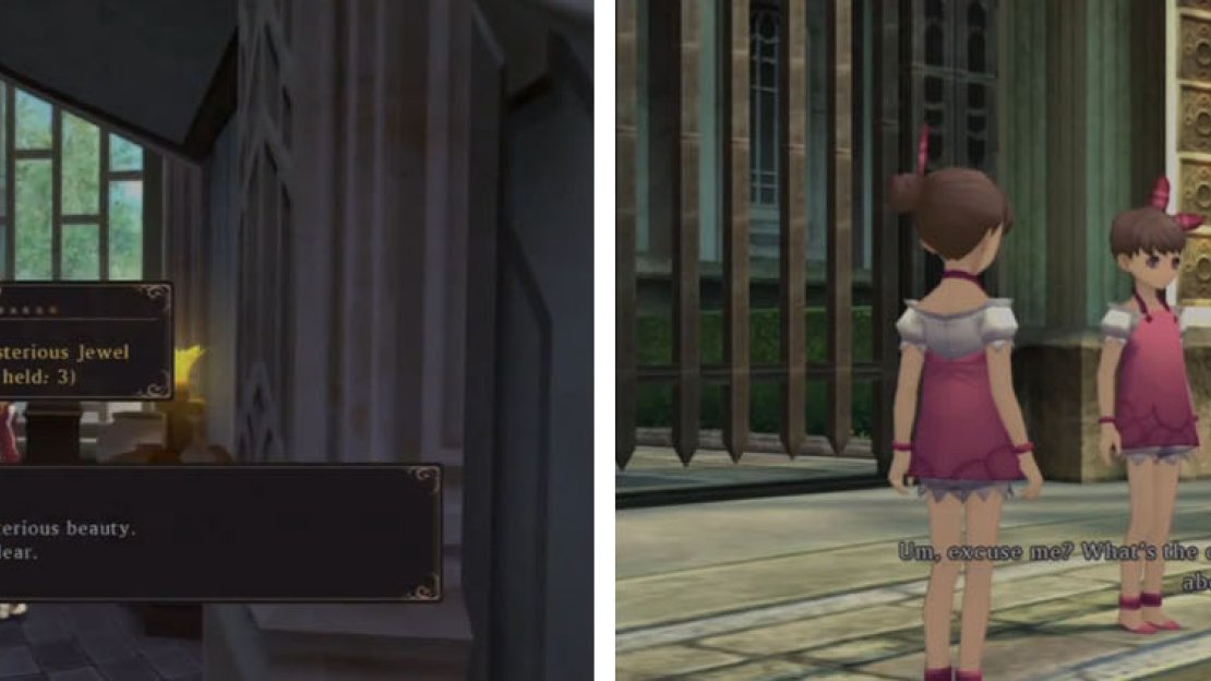 Grab the Mysterious Jewel in the Sharil house and then head outside and make sure to talk to the Pro-Pinkists.