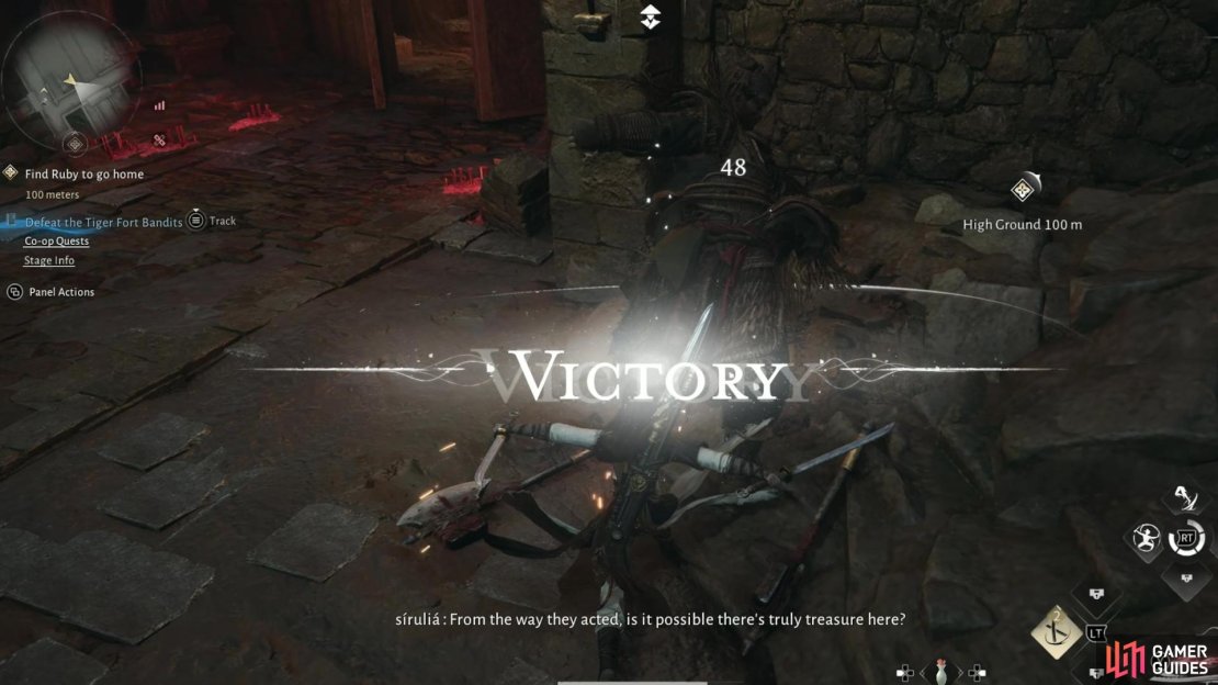 Bea tthe boss in the large chamber to unlock the rewards for the Volume II Dungeon in Where Winds Meet. Image via Gamer Guides / NetEase.