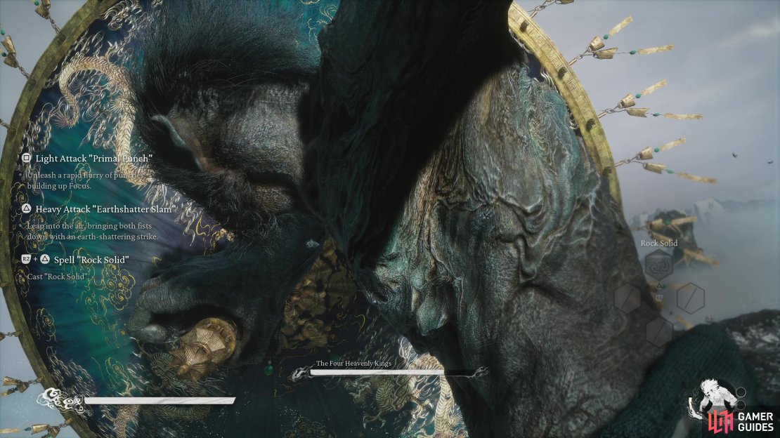 The battle against the Four Heavenly Kings is largely scripted. 
