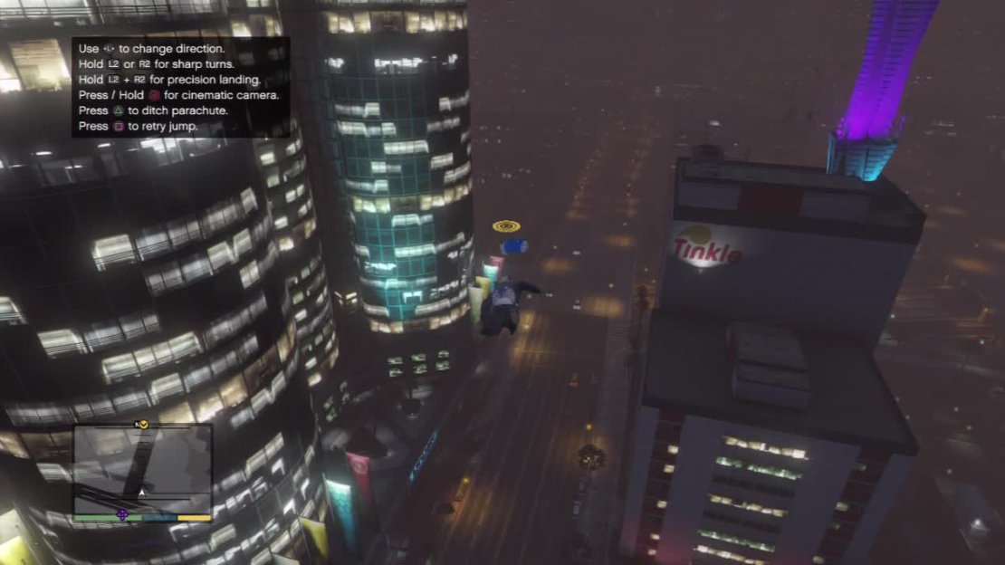 You need to ditch the bike pretty quick because otherwise, you will mess up the landing. Open your parachute when you get to this height.
