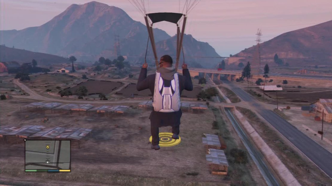 You have a fair amount of space to make your landing so try to hit it dead on.