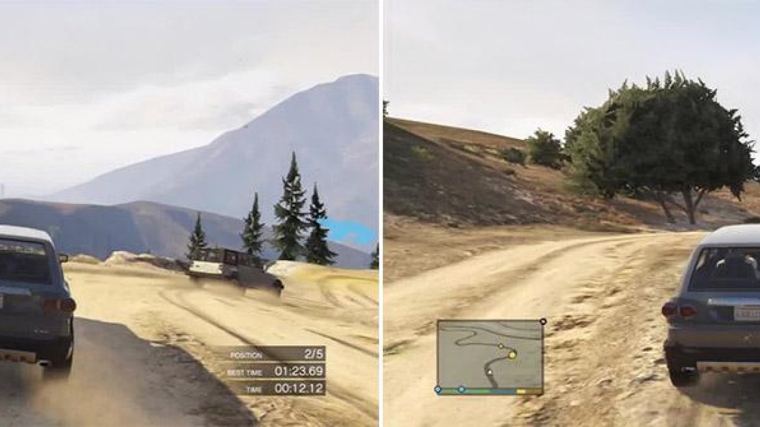 See how many drops there are? This one is particularly bad so slow up a lot to avoid sliding off the edge (left). Deer aren’t the smartest creatures in this game, so avoid them at all costs! (right)