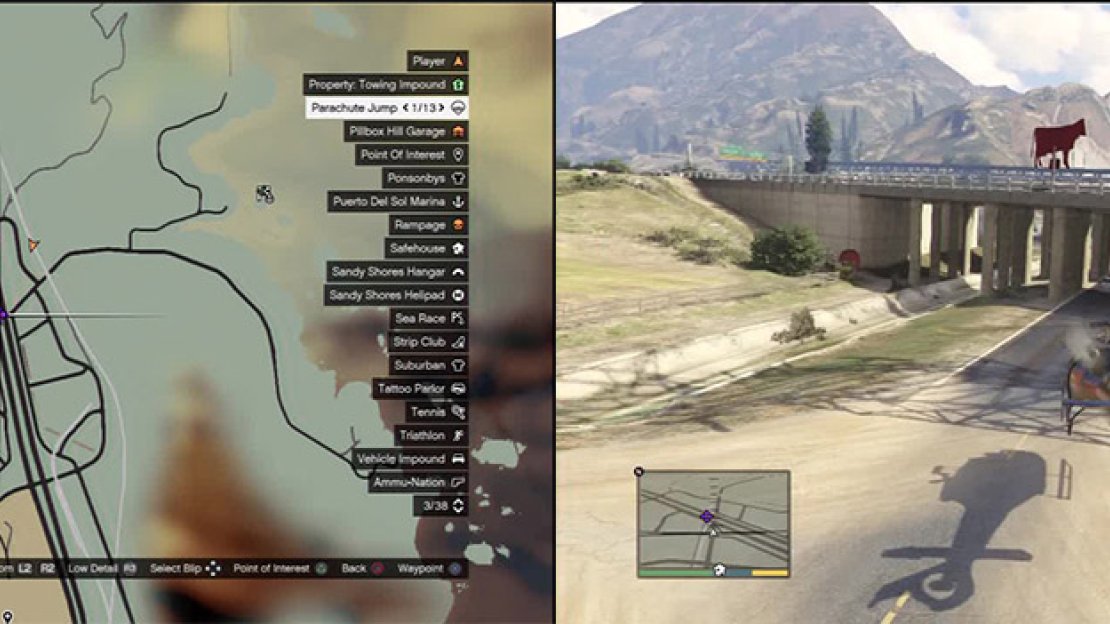 The gap is quite tight so you must keep level with the road and straight as you fly through.