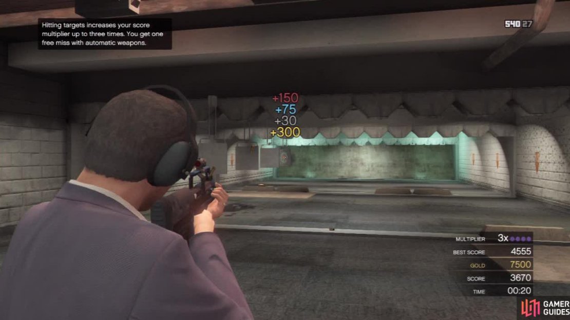 Try to minimise the gaps between targets unless you’re using the Assault SMG.