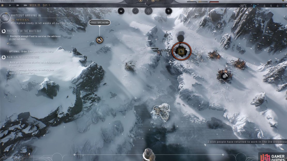 From time to time, events will appear on the map. The ones with the square shape are important, so make sure you don’t miss them.