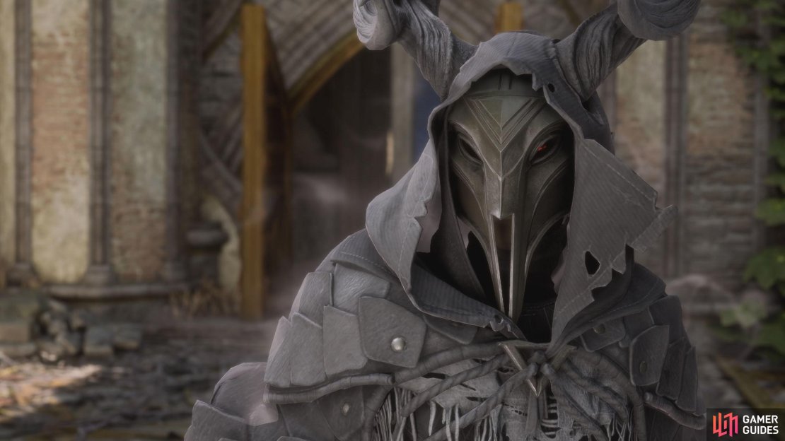 A mysterious person appears in The Demon’s Bargain quest.