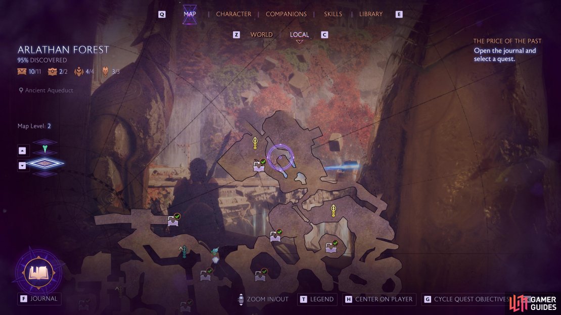 Make your way to the Tainted Woods Beacon in the northeast of Arlathan Forest.