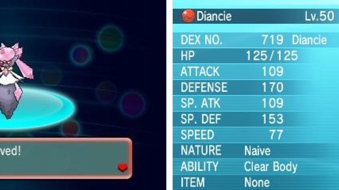 Mythical Pokemon like Diancie can only be obtained from Nintendo events (or by trading).